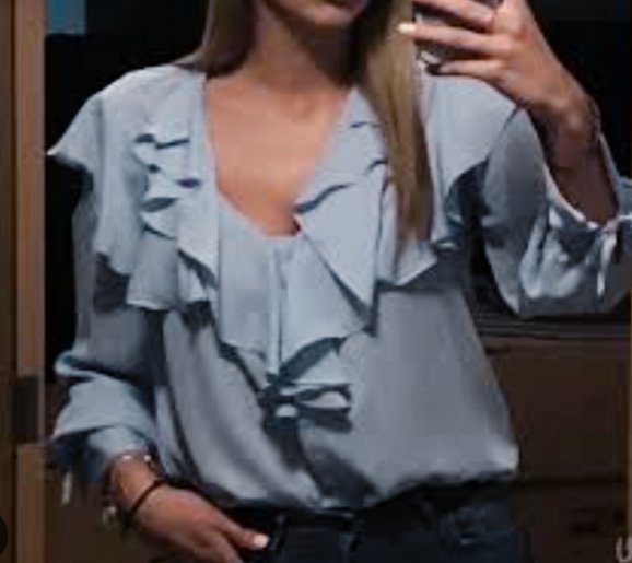Chemise ZARA bleu ciel 