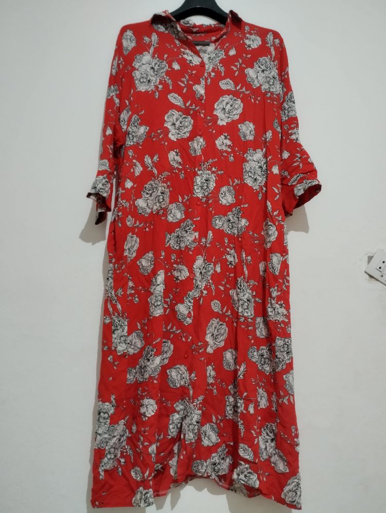 Robe chemise floral