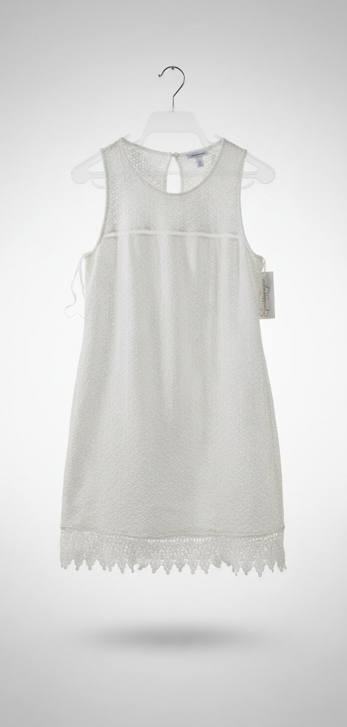Robe blanche  broderie anglaise 