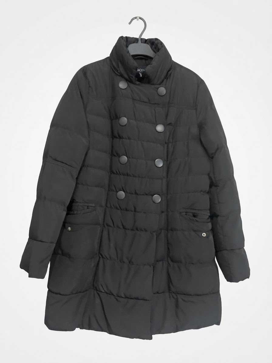 Manteau noir pour femme leon milano 