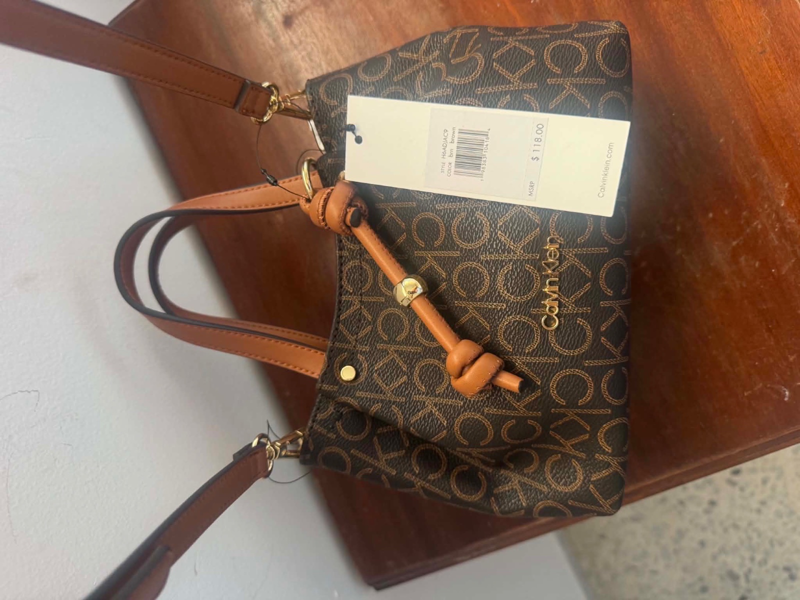 Calvin Klein brown monogram
