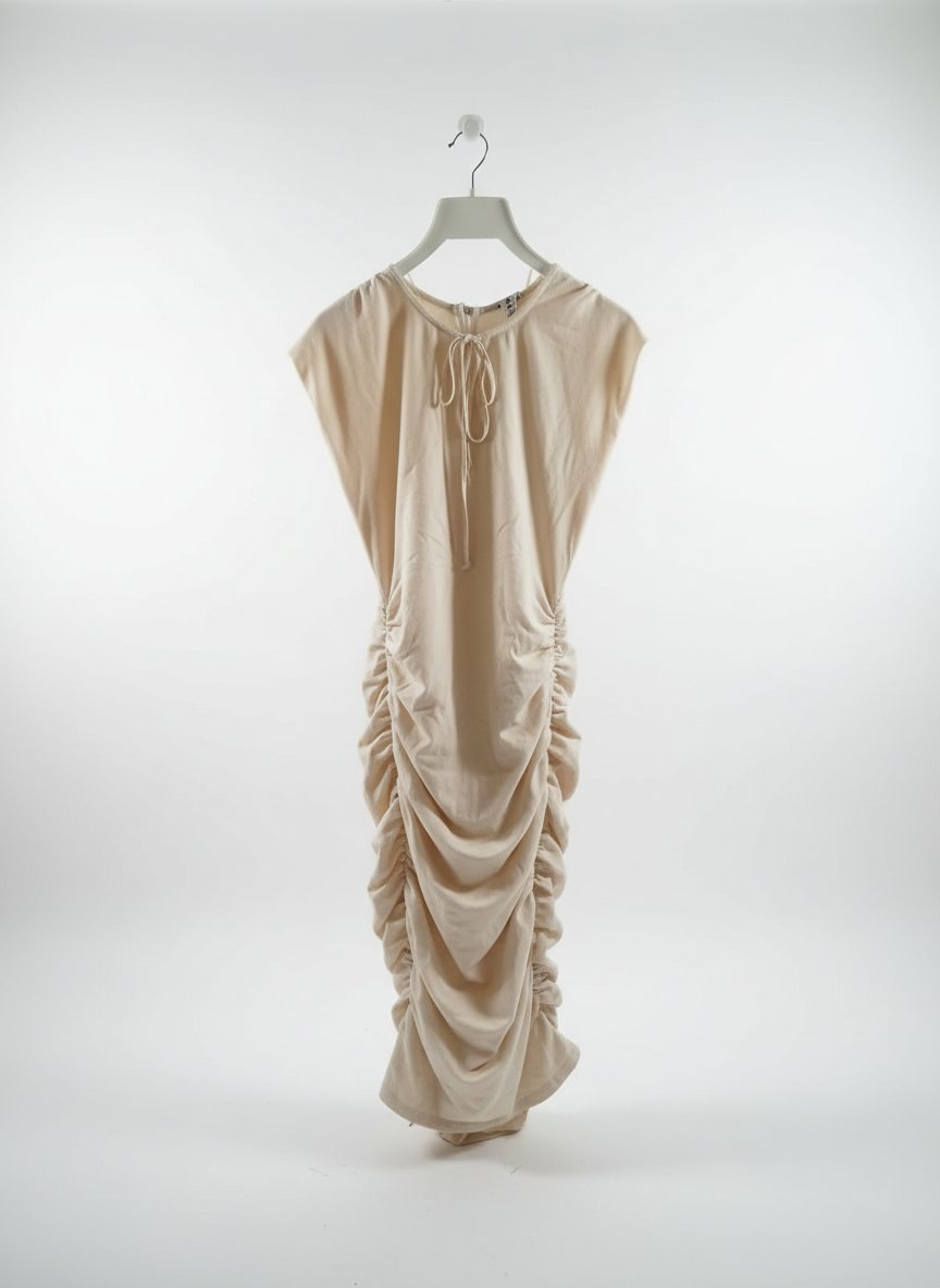 Une robe beıge ajusté 3al bdan 