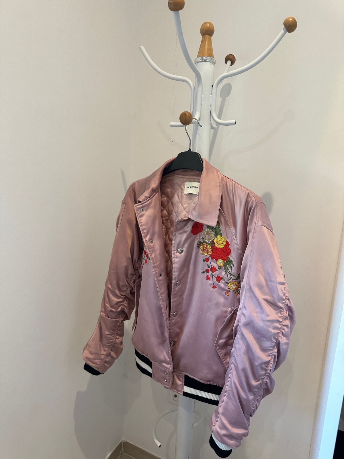 Veste bomber satin taille S