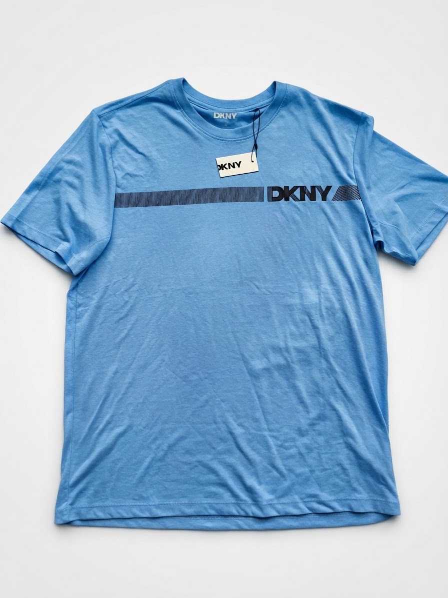 Tshirt bleu cuel DKNY