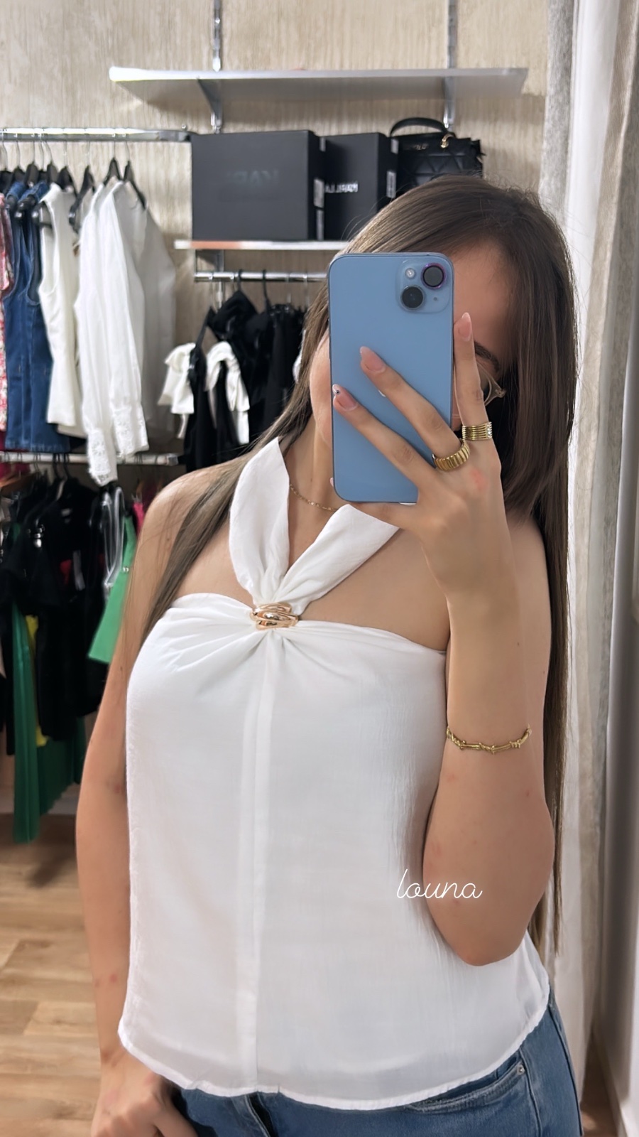Top en blanc