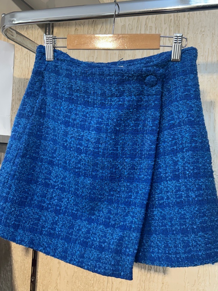 Jupe short bleu 