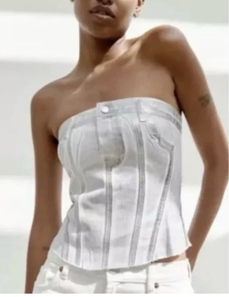 Zara top metallic neuf