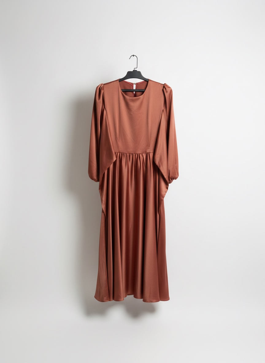 Robe satin pour femme 