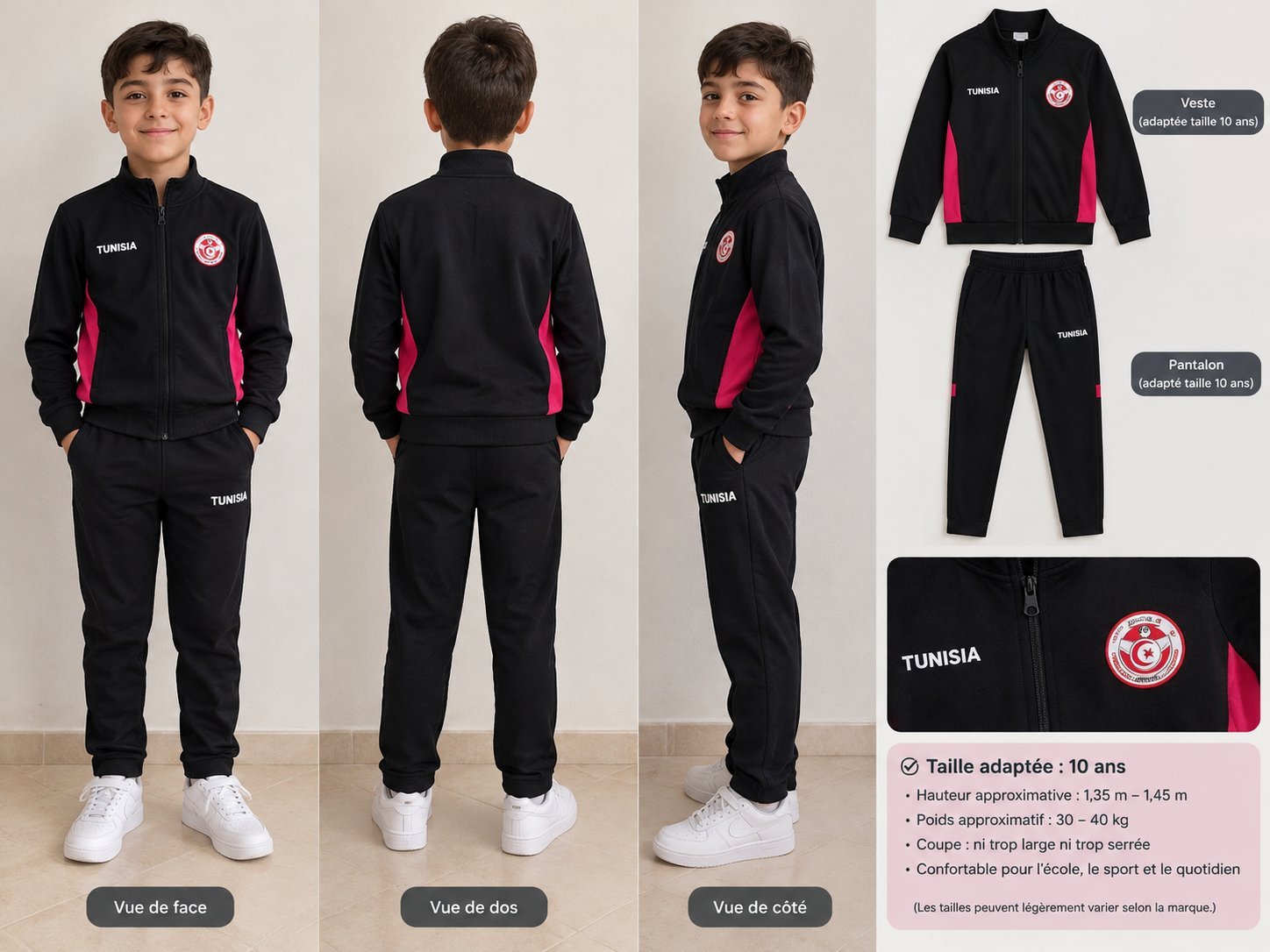 Tenue de sport de Tunisie