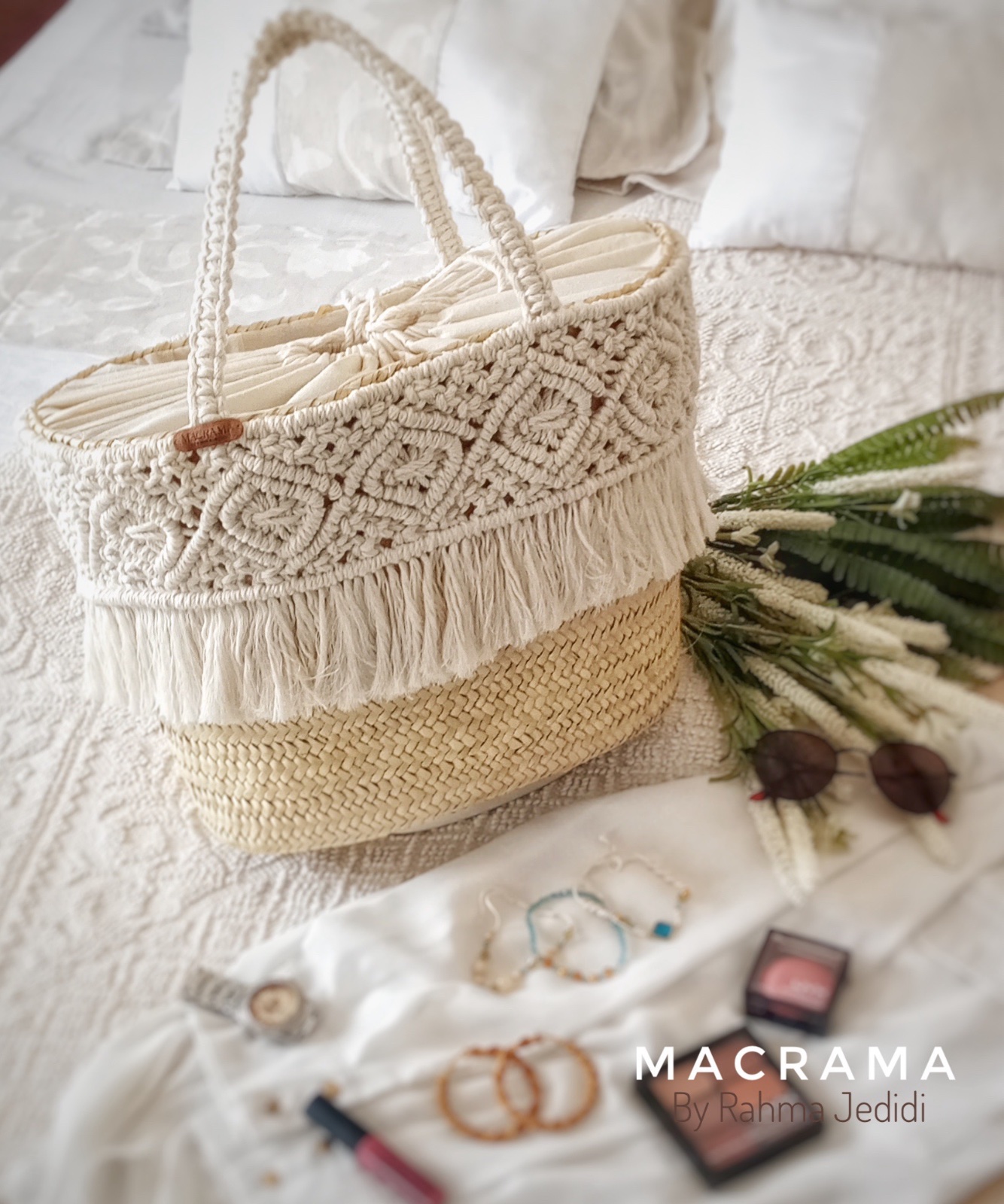 Couffin avec macramé