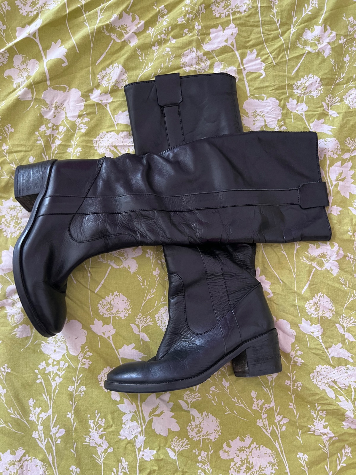 Bottes noir cuir