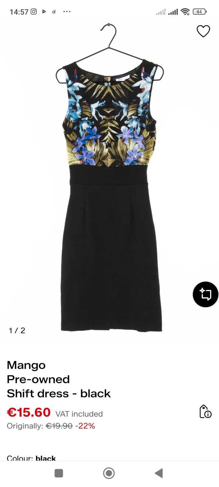 Robe courte Mango