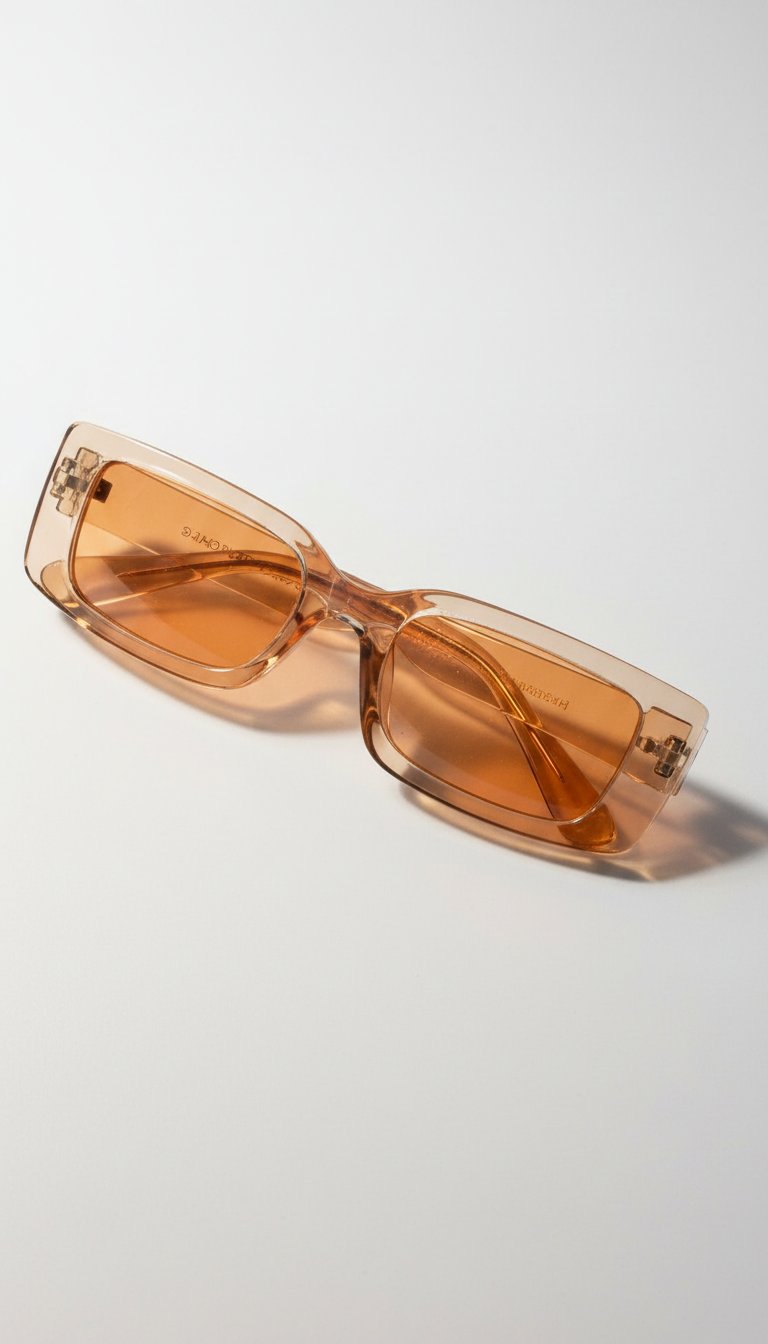 Lunettes de soleil couleur camel