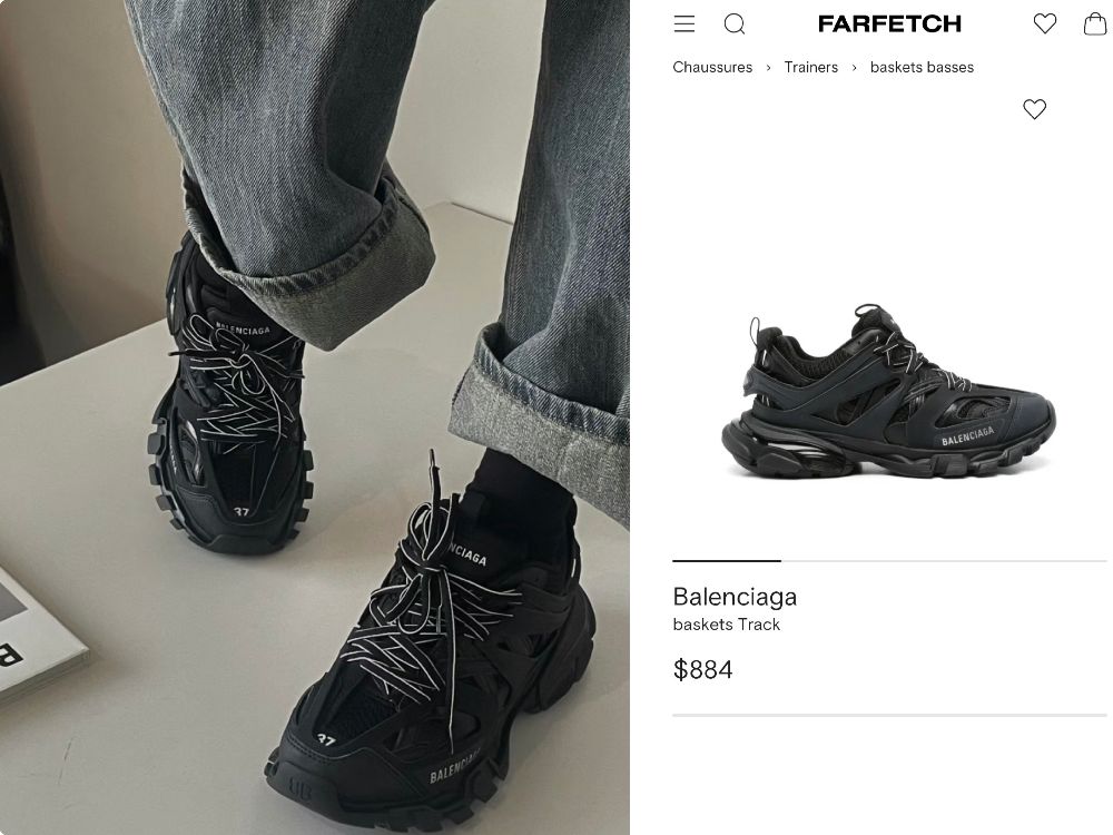 Baskets balenciaga track