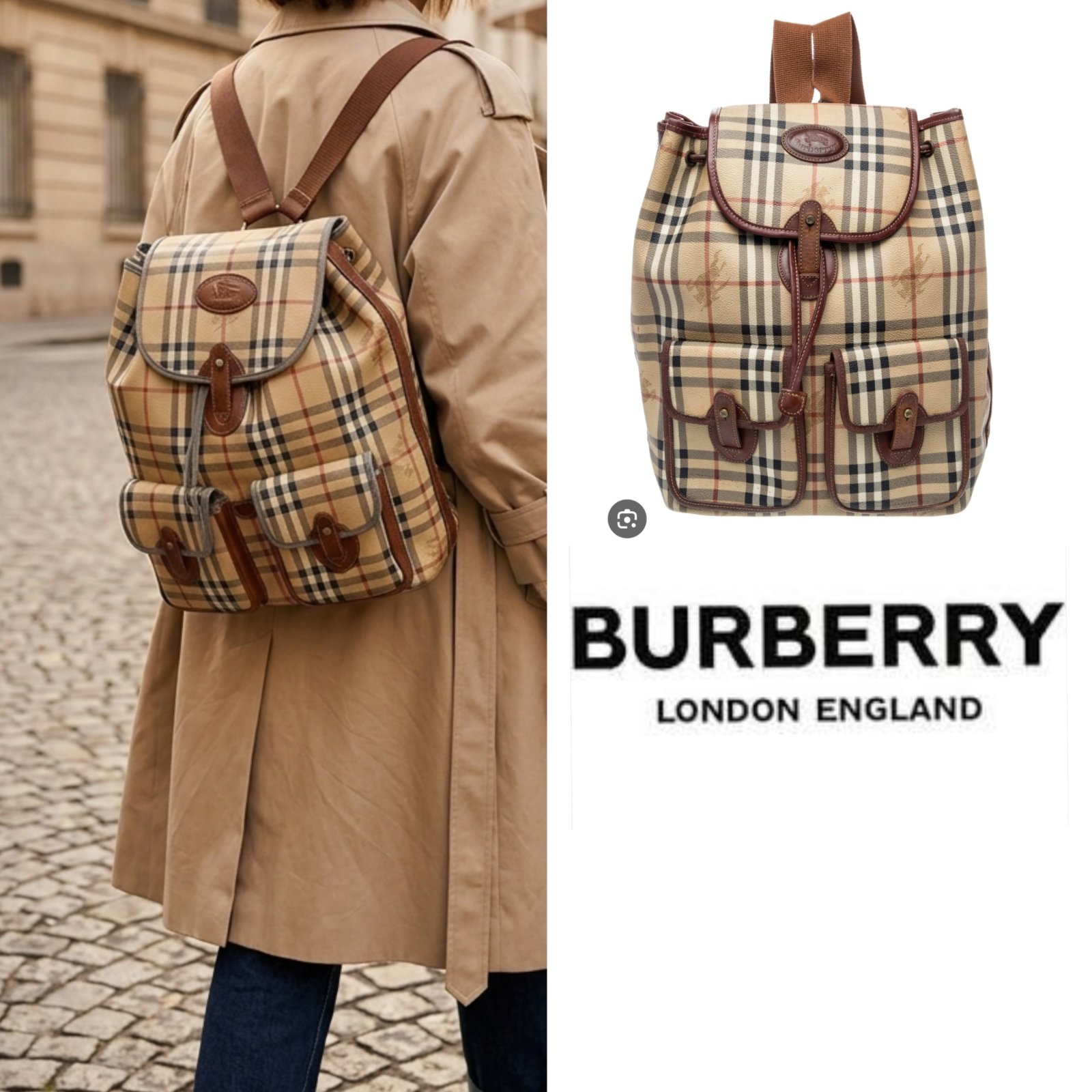 Burberry vintage backpack