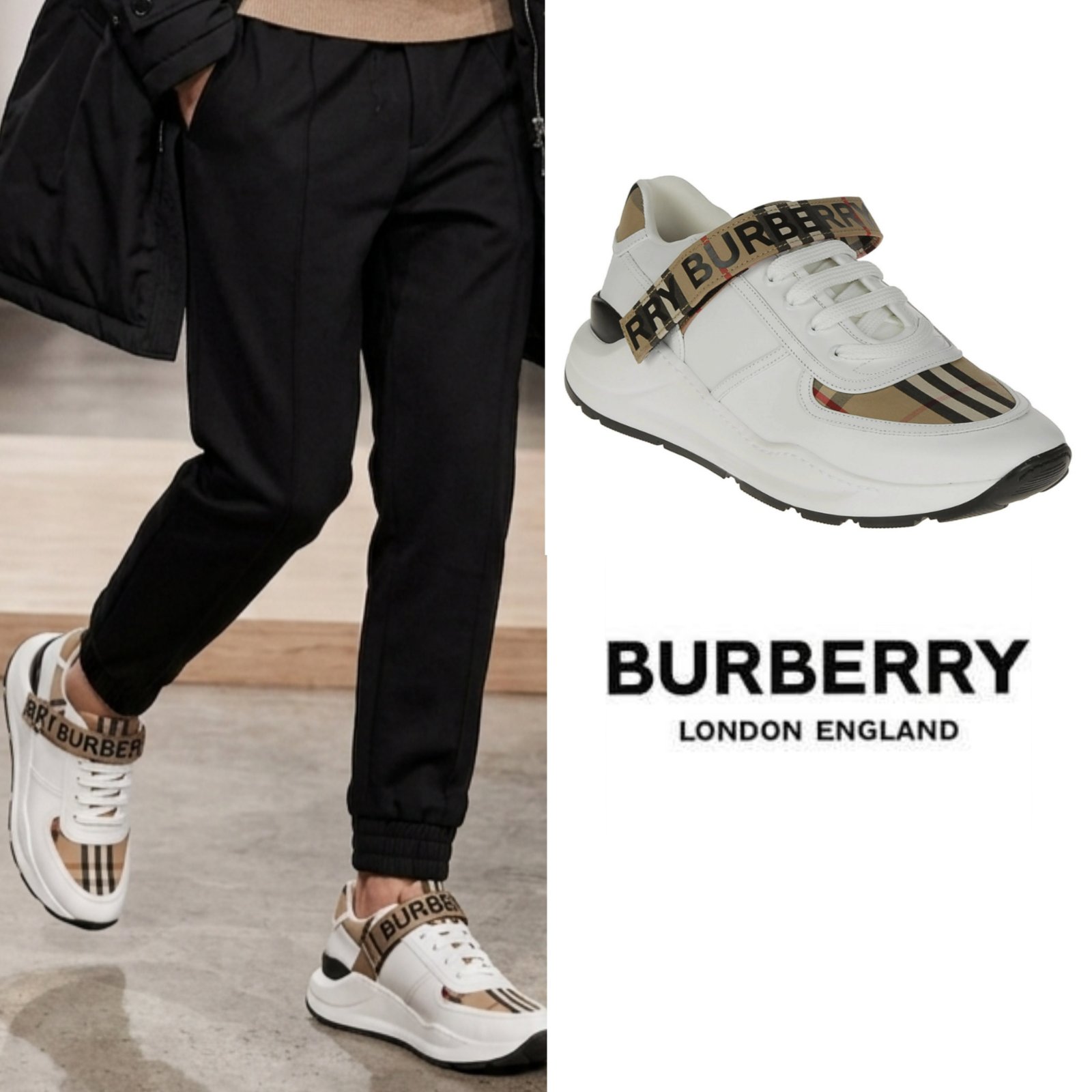 Baskets burberry 
