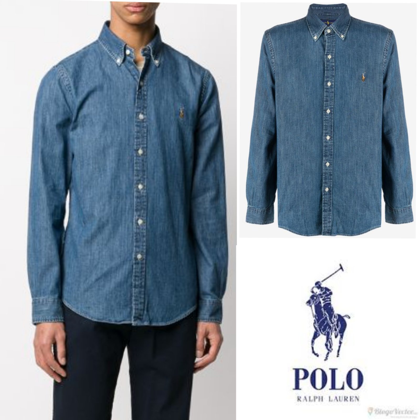 Chemise jeans ralph lauren