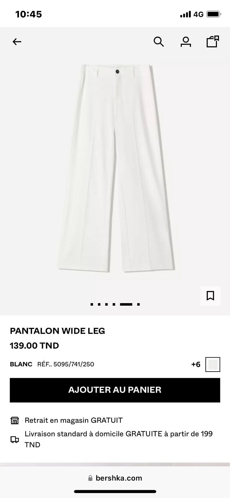 Bershka trending White Pants 