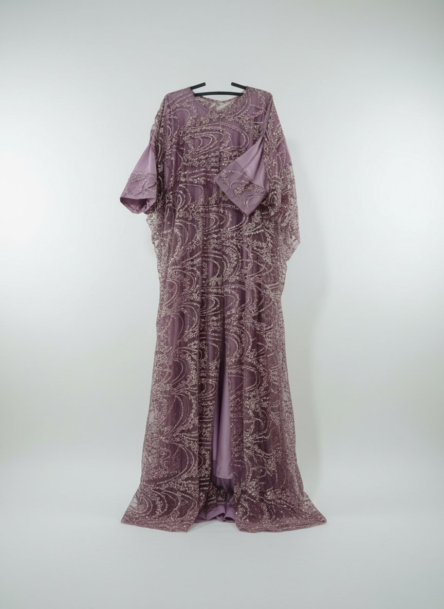 Robe de soirée longue perlé. 