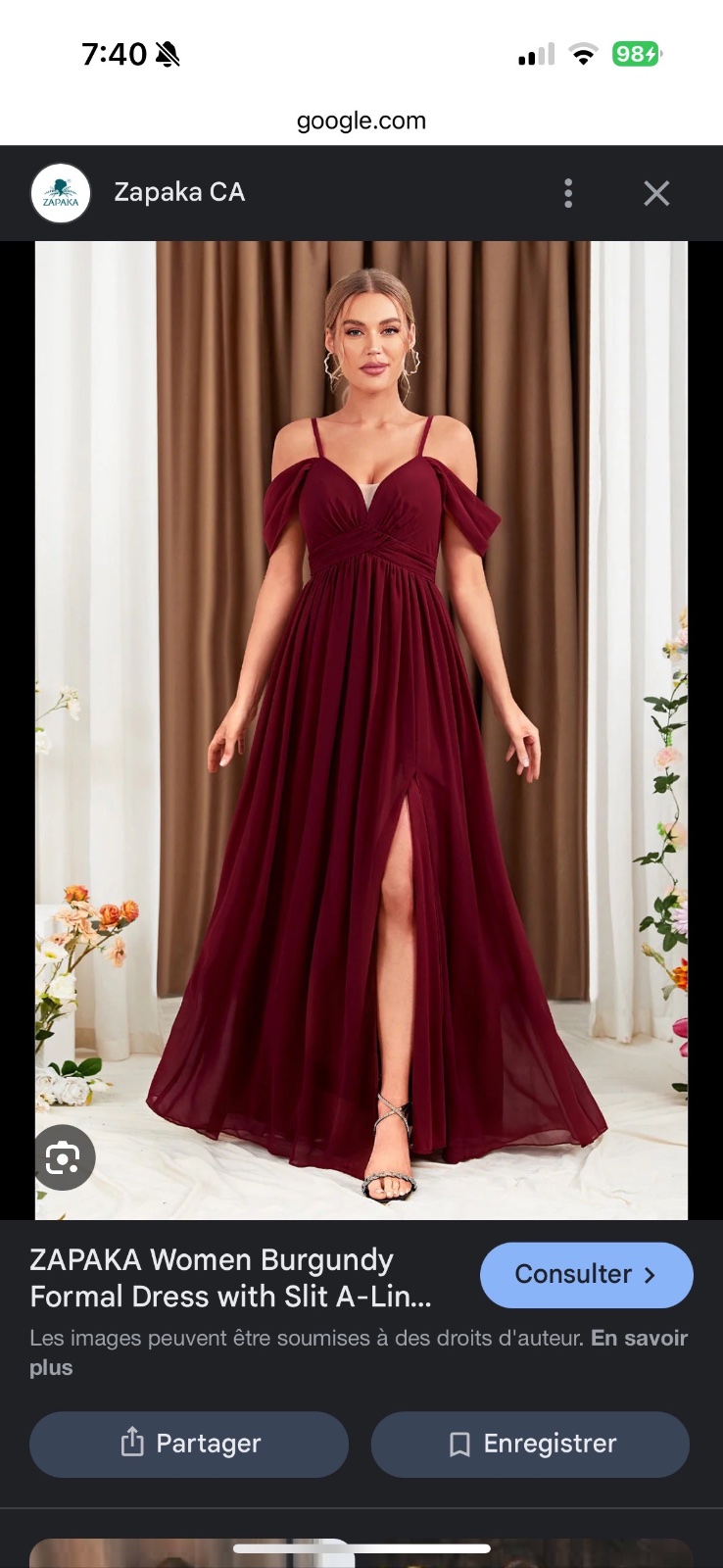 Robe soiree 