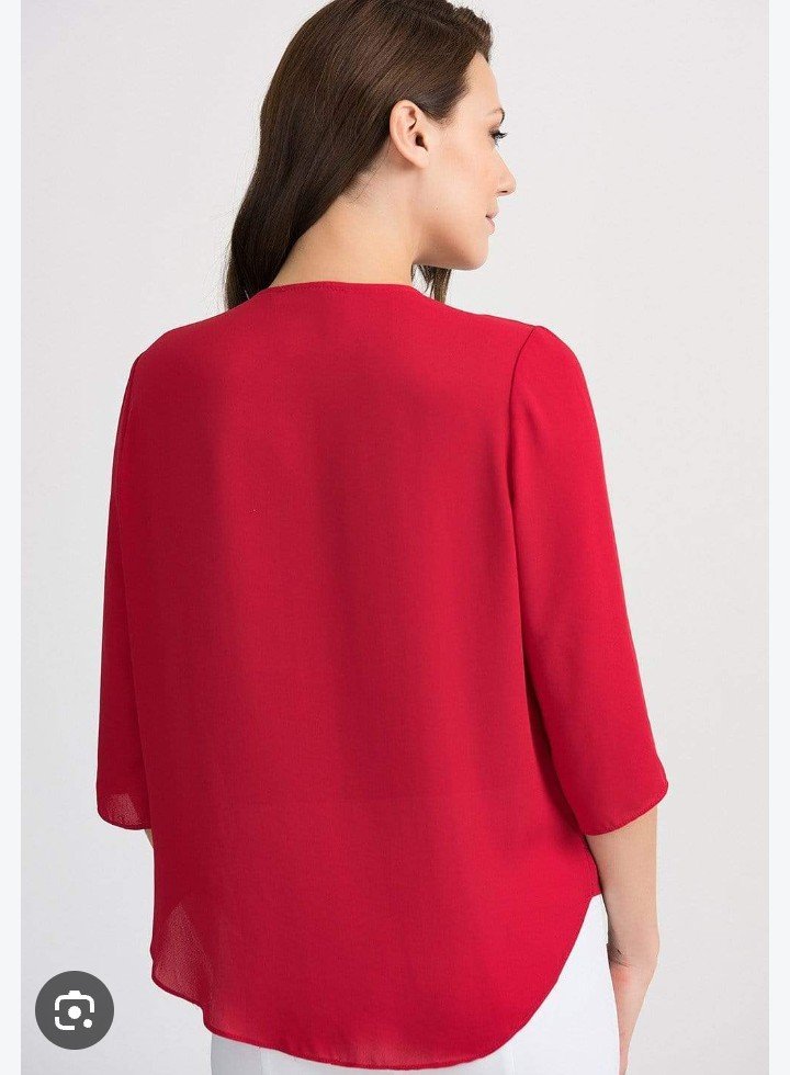 Chemisier rouge italienne 
