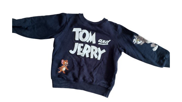 Sweat-shirt Tom& Jerry bleu marine