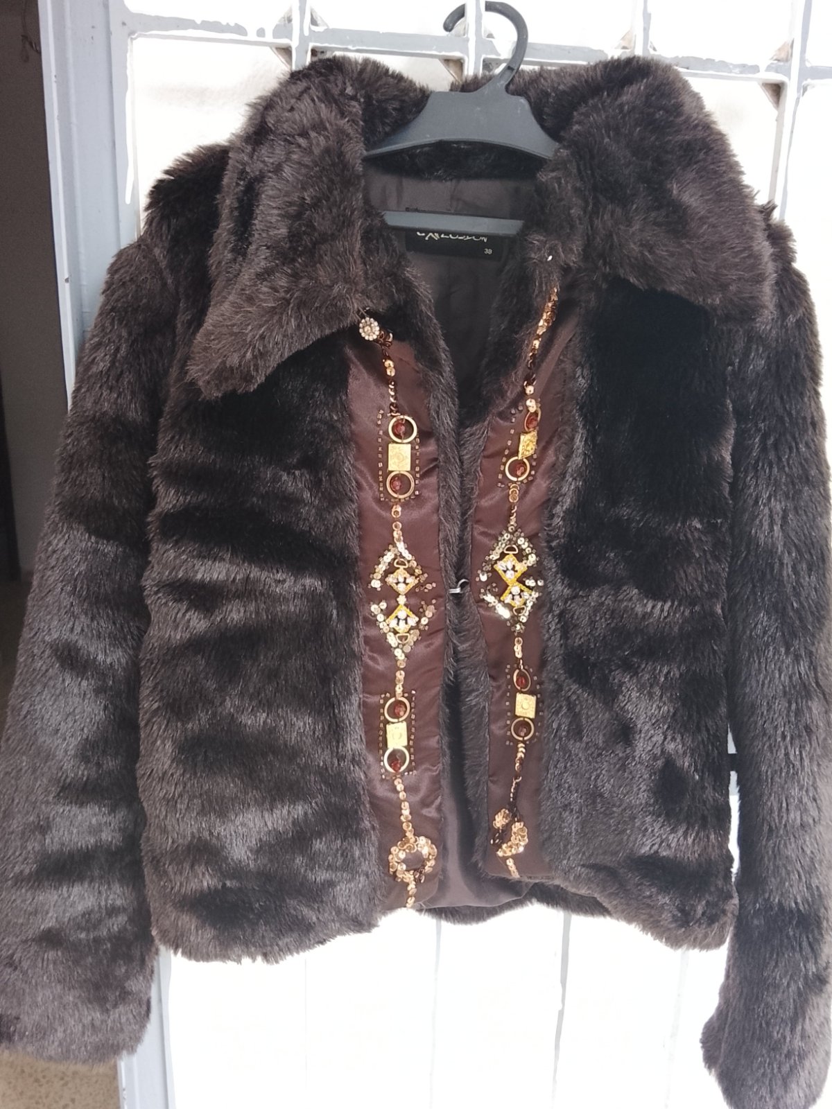 Manteau noir, Cachemire Marron, Veste Cuir, Cachemire style veste Noir