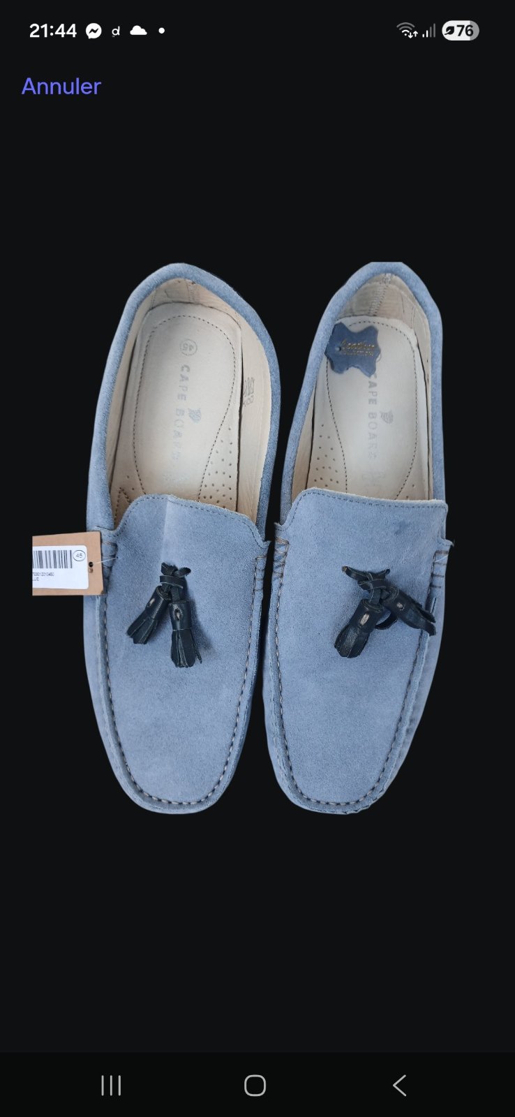 Mocassins en daim 