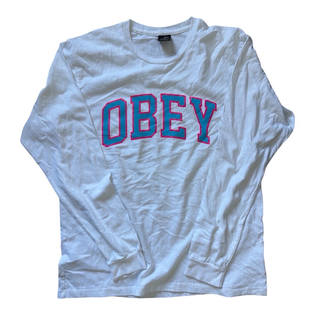 Vintage OBEY Bold Long Sleeve T-Shirt