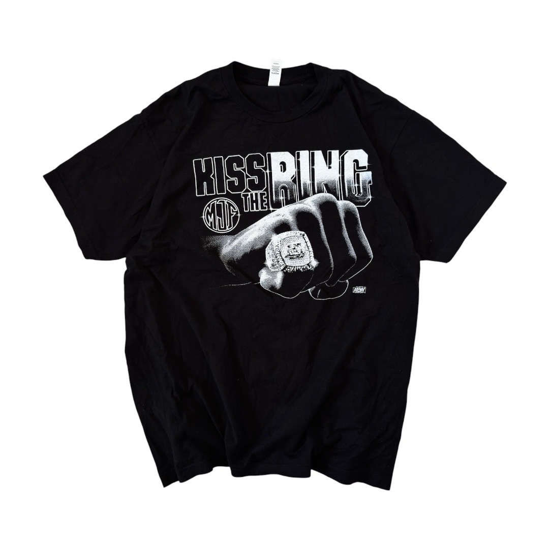 T-Shirt AEW Wrestling "Kiss the Ring" MFJ