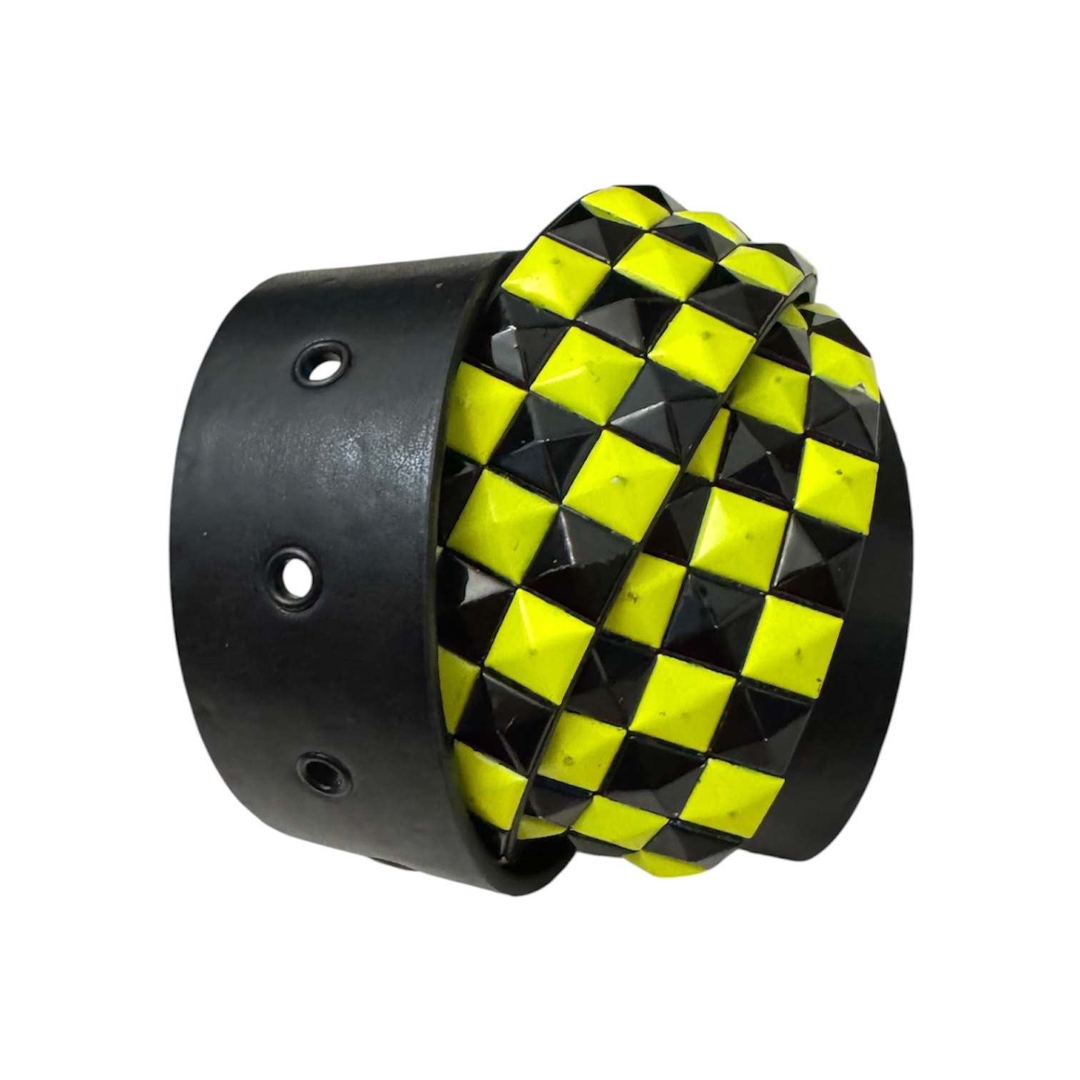 3-Row Pyramid Studded Belt.