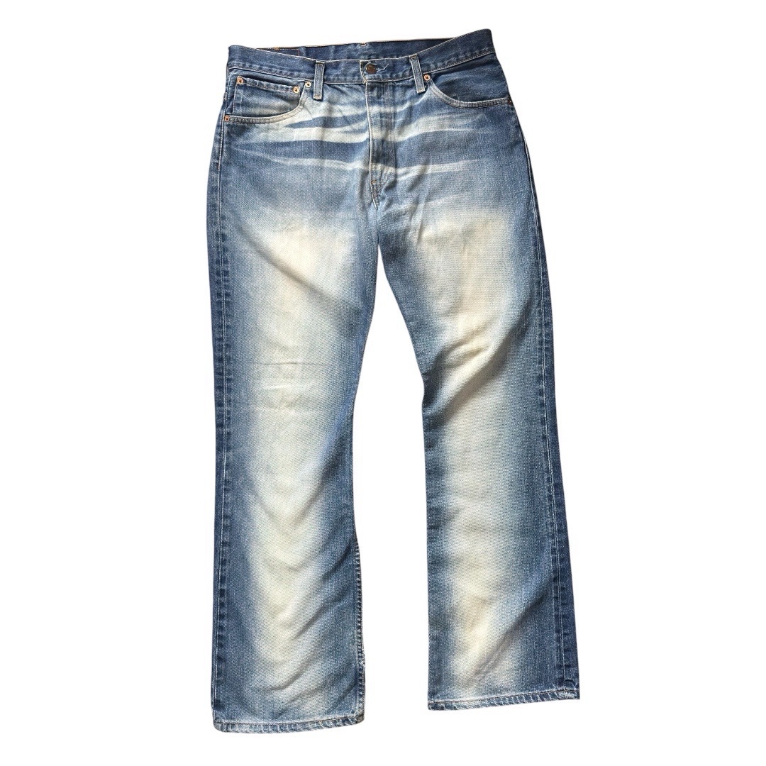 Rare Pair Of Vintage Levi's 507 Faded Blue denim