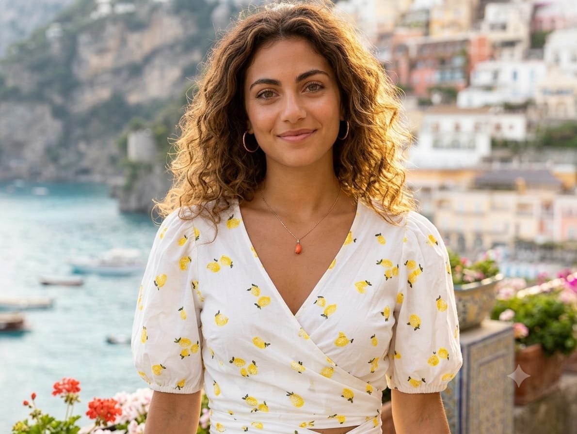 Lemon Print Puff Sleeve Wrap Top🍋🍋🍋 