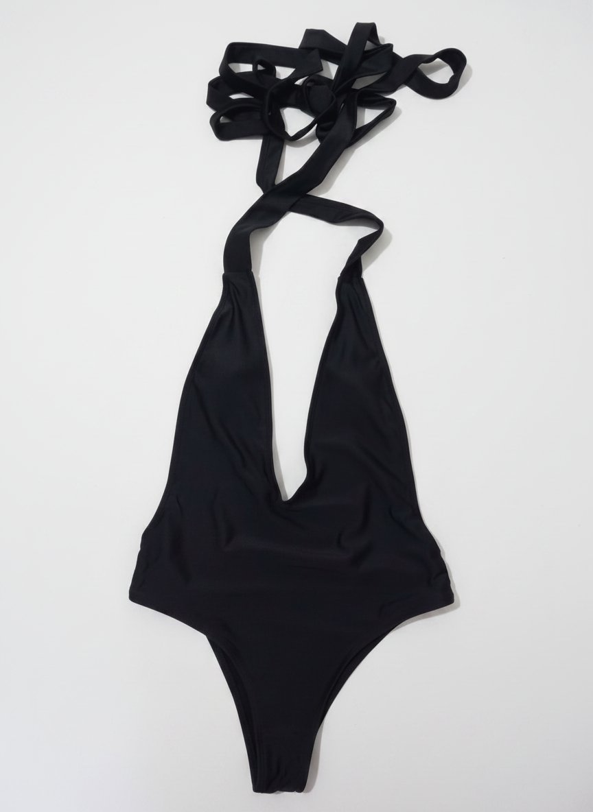 Maillot noir dos nus