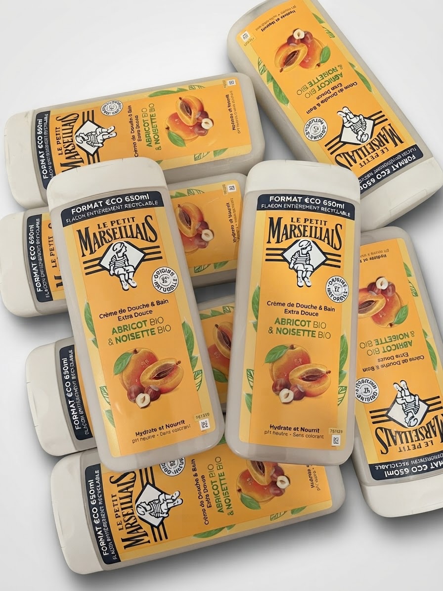 Gel douche petit marseillais disponible 