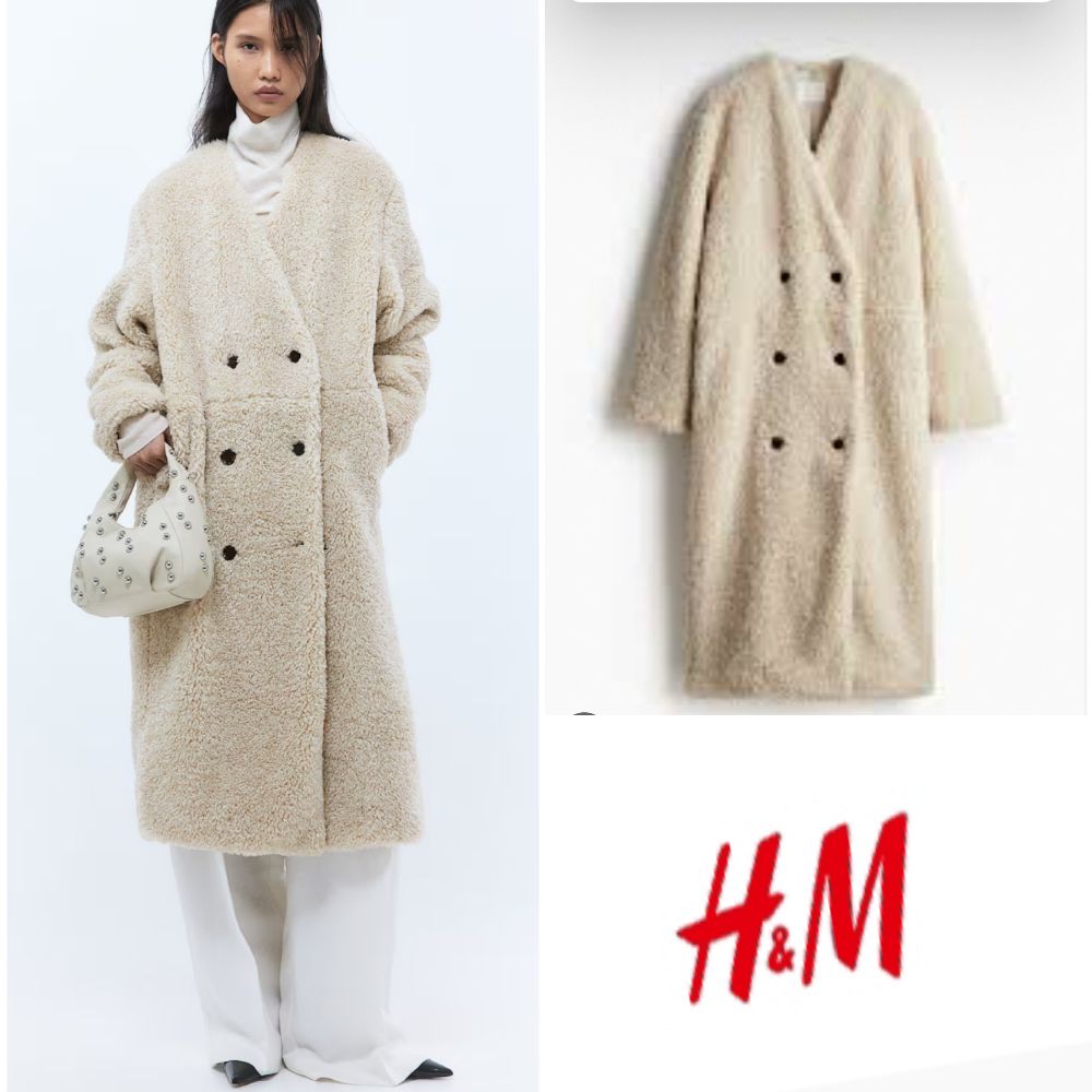 Manteau maxi en Teddy bear H&M Neuf 🤍