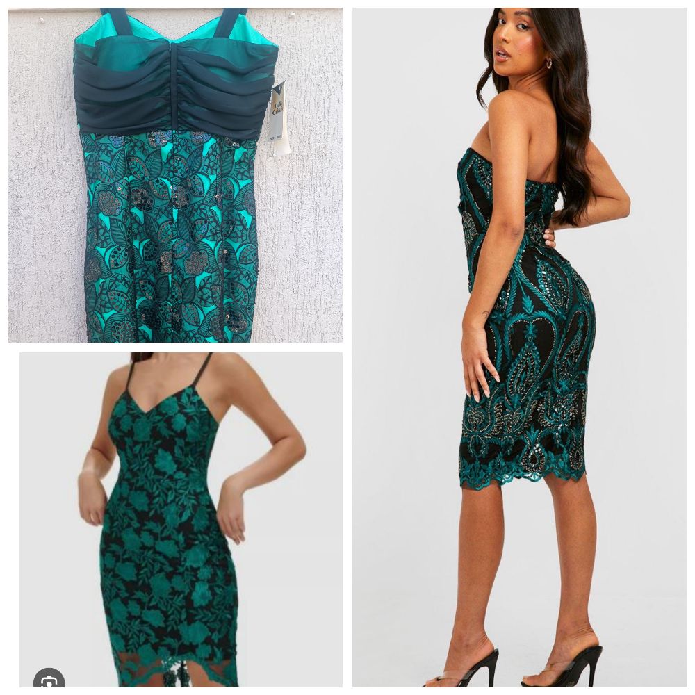 Robe soiré vert importation de l'Italie ♥️
