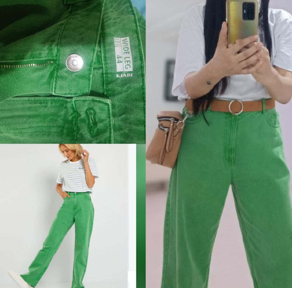 Pantalon Wide leg taille haute kiabi comme Neuf 💚
