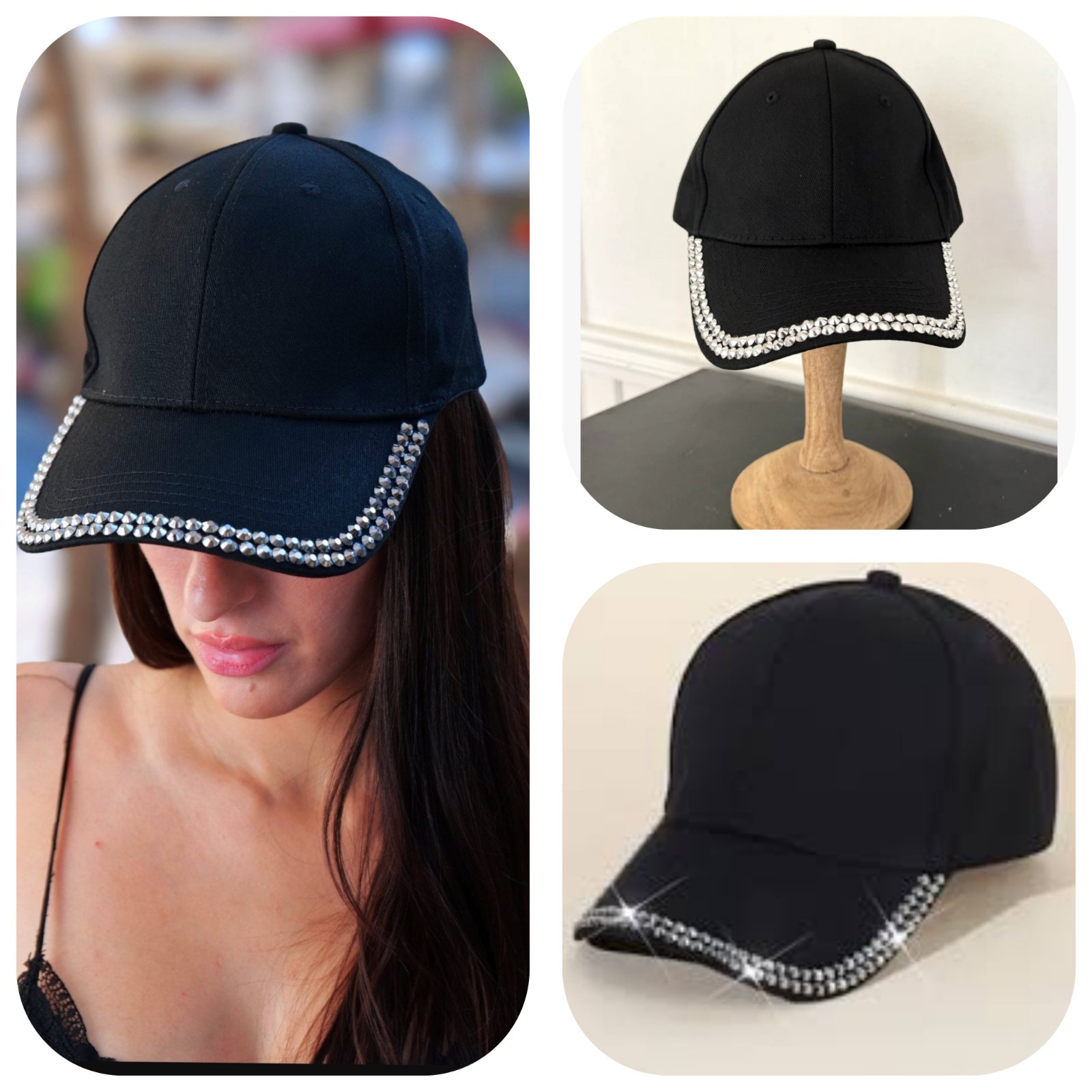 Casquette à strass comme Neuf ✨✨✨