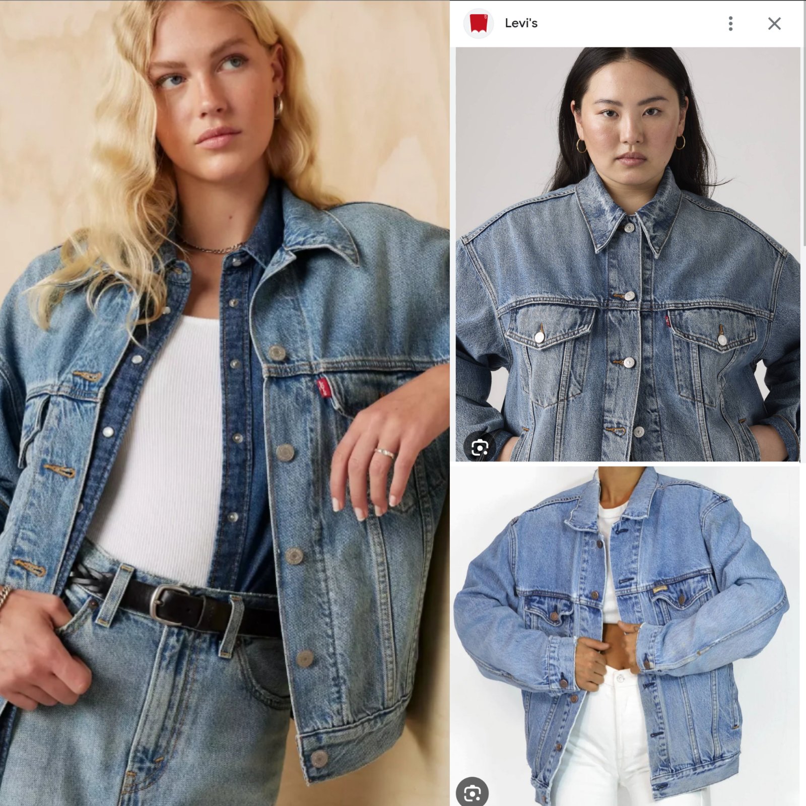 Levi'S women Denim jeans Jacket Vintage d'origine 💙 
