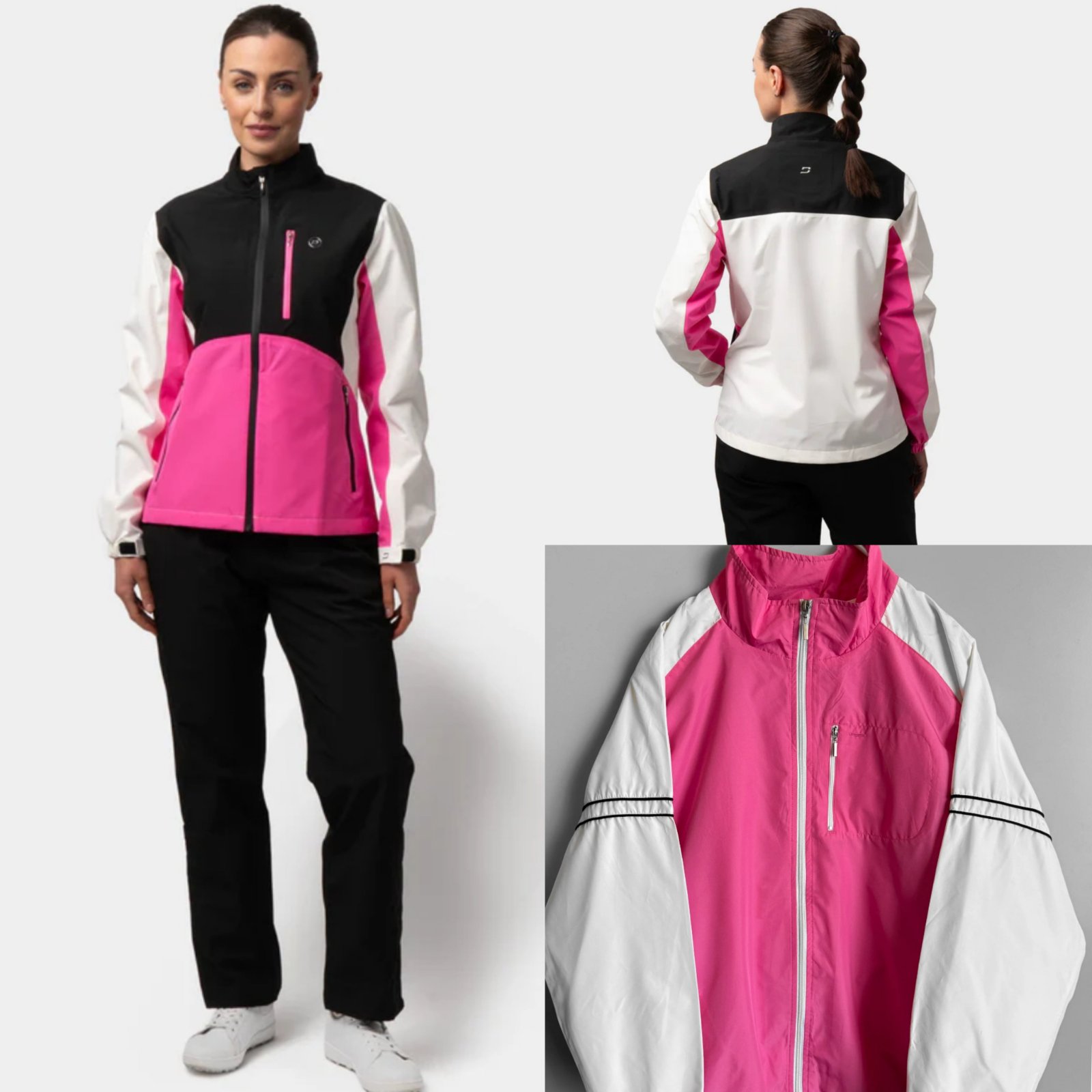 Veste coupe-vent vintage pour femme 💗🖤🤍