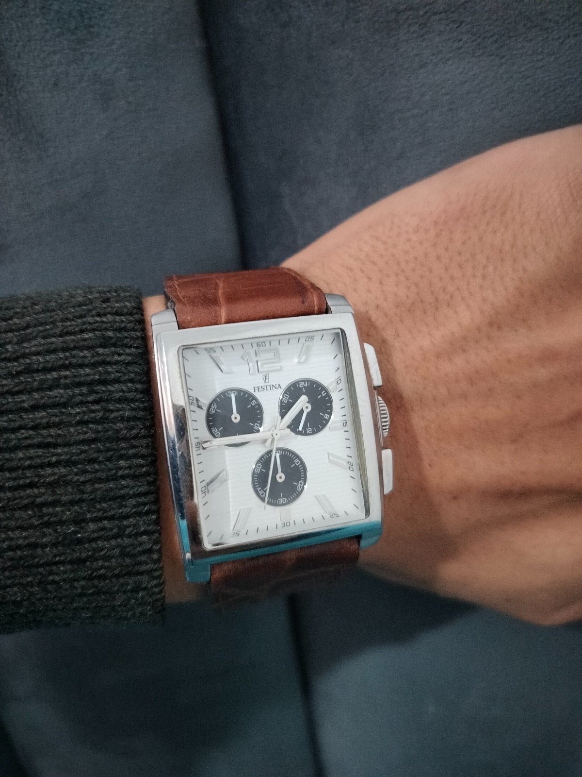 Montre homme cuir 