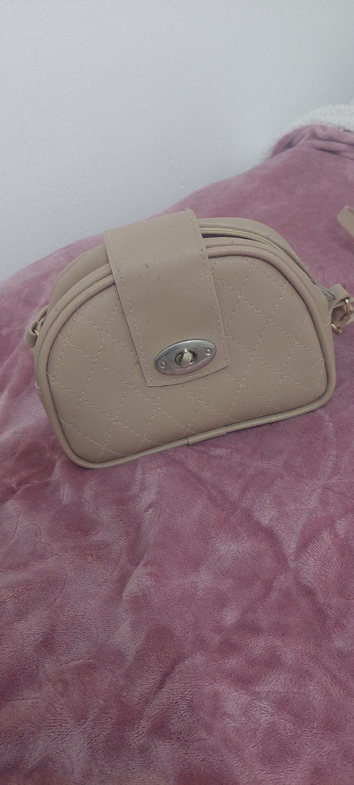 Sac à main beige 