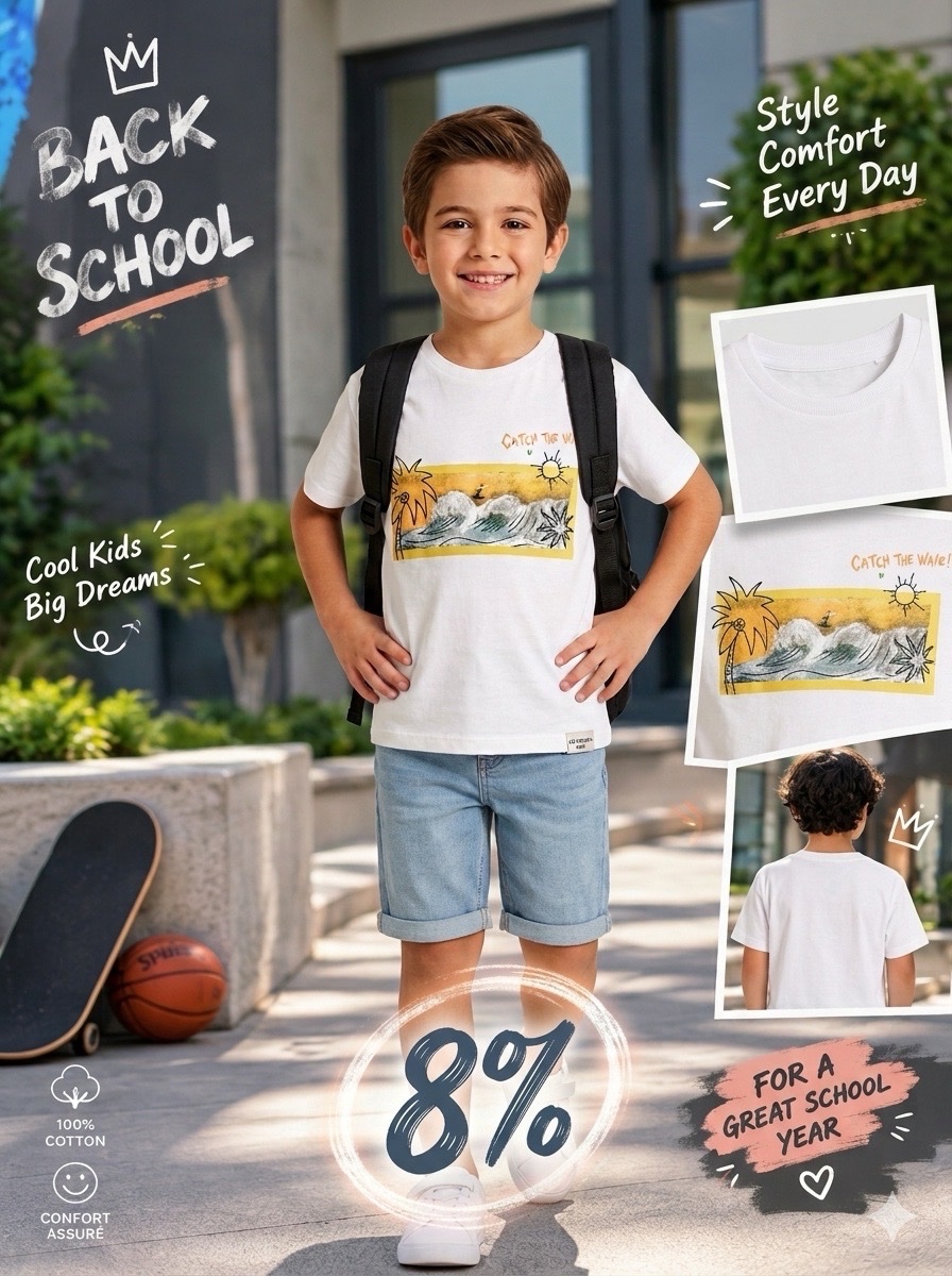 Un pull blanc pour les enfant du 6 ans
