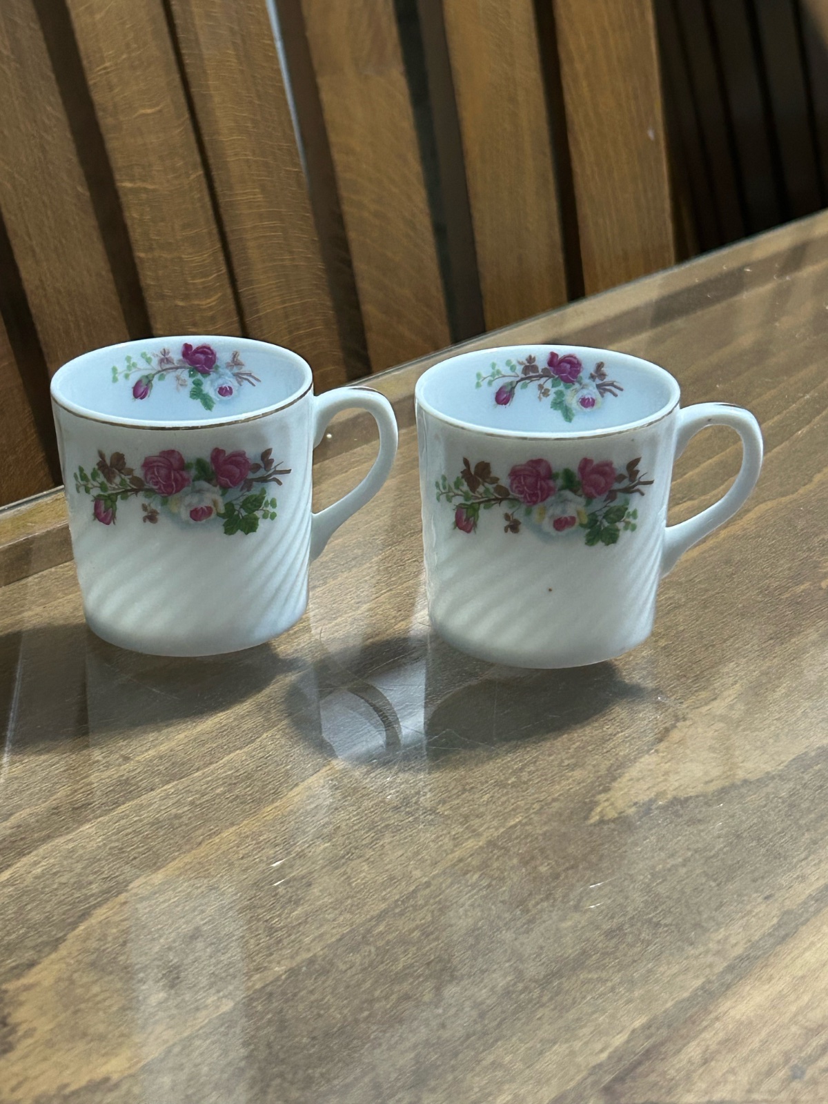 2 verres fleuries