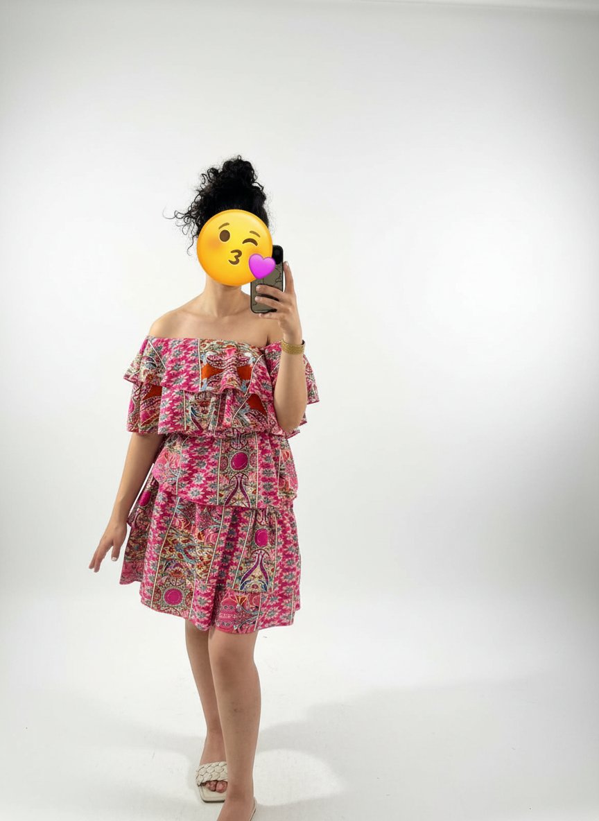 Robe multicolore sayefi 
