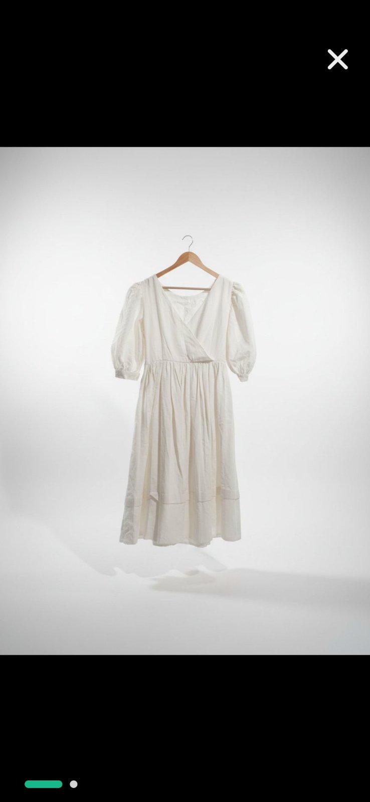 Robe vintage, manches bouffantes 