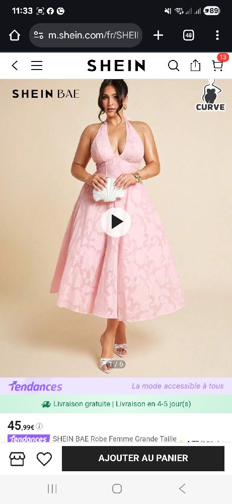 Robe rose bonbon 