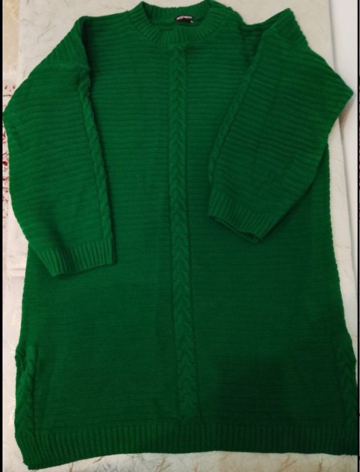 Pull en laine vert