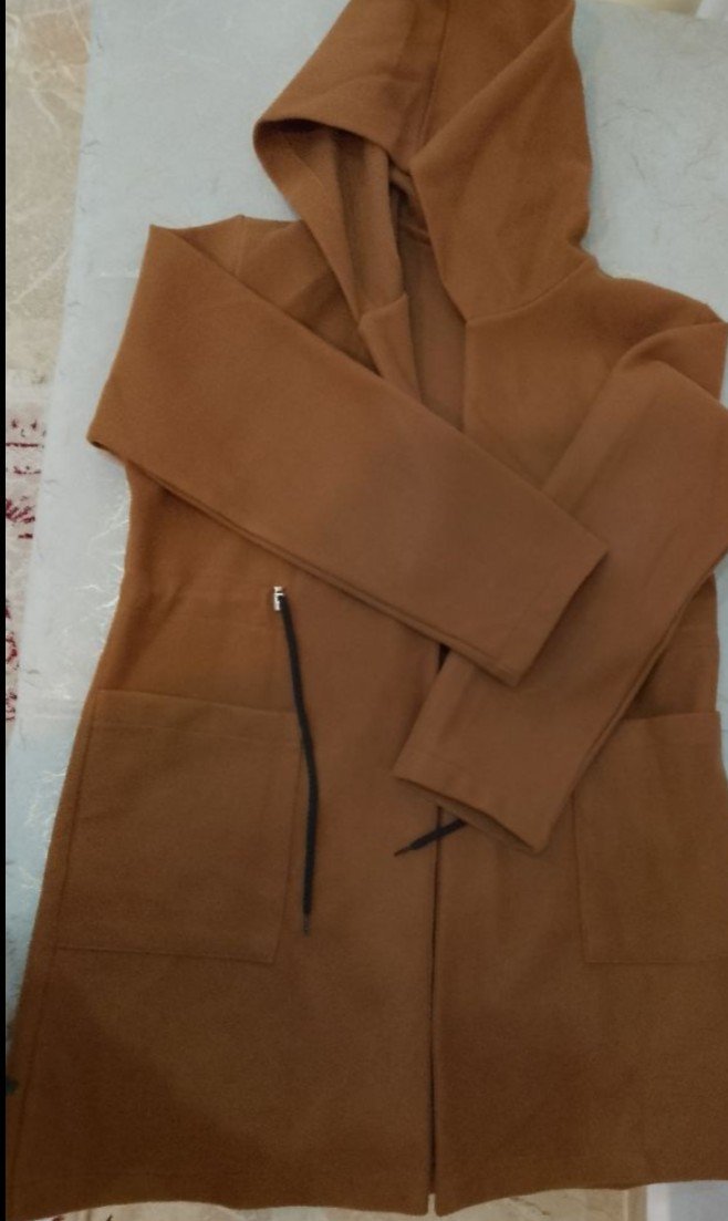 Manteau cachemir en camel très chic